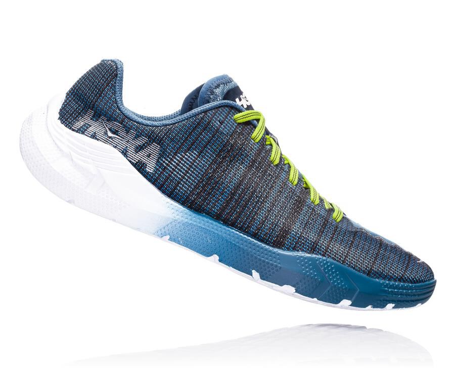 Hoka One One ランニングシューズ メンズ ネイビー/白 - EVO Rehi - LS7951284